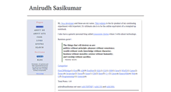 Desktop Screenshot of anirudhsasikumar.net